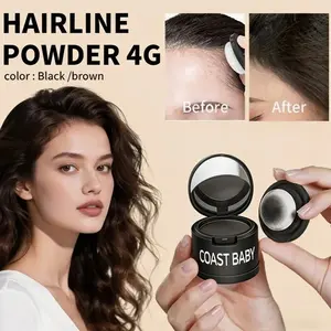 Hairline Shadow Powder for Gray Hair Coverage Natural-looking Hairline Concealer No Caking All-day Hold Waterproof Hair Root Filling Powder Haircare