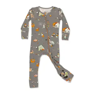 Bellabu Bear Trick or Treaters Bamboo Convertible Footie