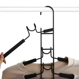 Multifunctional Multi-Layer Foldable Magic Clothes Hanger, Home Clothing Rack, Closet Storage Organizer, Pants Holder Hook, Foldable Structure