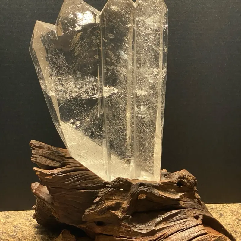 Rutilated Quartz Natural Crystal Healing Stone, Raw Polished Gemstone for Jewelry Making & Meditation