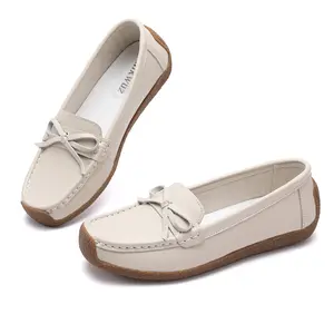 Women’s Penny Loafers Shoes, Belt Bow Decoration Comfortable Lightweight Microfiber Leather Walking Flats Slip On Shoes for Work and Leisure footwear all-season casual girl sneakers Court Trainer sport shoe mules