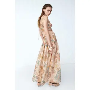 H&M Flared smock-detail skirt