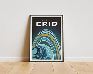 [SALE UP TO 50% + FREE SHIP]  Project Hail Mary Erid Poster  Vintage Space Travel Print  Retro Sci-Fi Planet Fan Gift  Planet Erid Poster  Project Hail Mary Wall Art