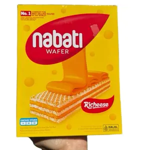 Nabati Richeese Wafer Cheese Flavor 320g (15g x 20packs) - Bánh kem xốp phômai Richeese Nabati 320g (15g x 20 gói)