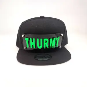 Custom Black Snapback Hat – Personalized Laser Cut Design, Adjustable Flat Brim Cap, Made to Order, Exclusive Gift for Men, Streetwear, Fashion, Logo or Name