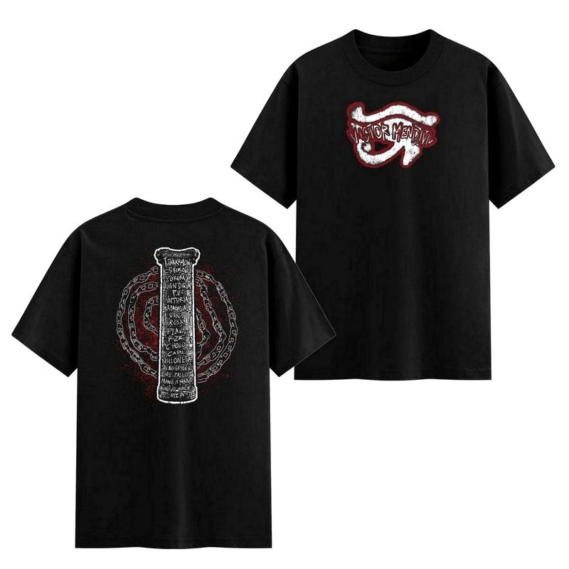 Rico o Muerto Victor Mendivil Graphic T-Shirt – Ojo de Horus Design with Bold Red and White Accents Premium Cotton Fabr Unisex Basic Cotton Tee