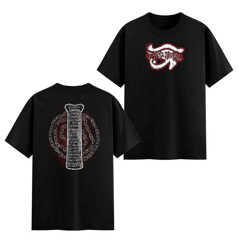 Rico o Muerto Victor Mendivil Graphic T-Shirt – Ojo de Horus Design with Bold Red and White Accents Premium Cotton Fabr Unisex Basic Cotton Tee