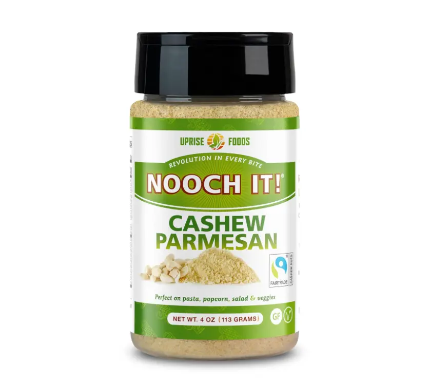 NOOCH IT! Fair Trade Dairy-Free Cashew Grated Cheeze | Vegan Parmesan ● Tasty Cheese Alternative | 4oz (Vegan "Parm", Gluten-Free)