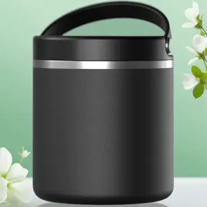 25oz Stainless Steel Vacuum Insulated Food Jar Keeps Hot Soup Warm 10 Hours Cold Meals Chilled 16 Hours Leakproof Wide Mouth Thermos for Adults Lunch Work Black