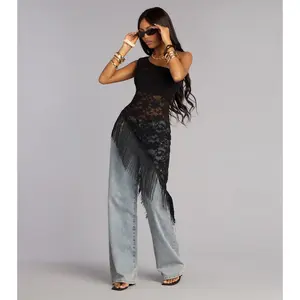 Festival Ready Lace Fringe Top Festival Ready Lace Fringe Top