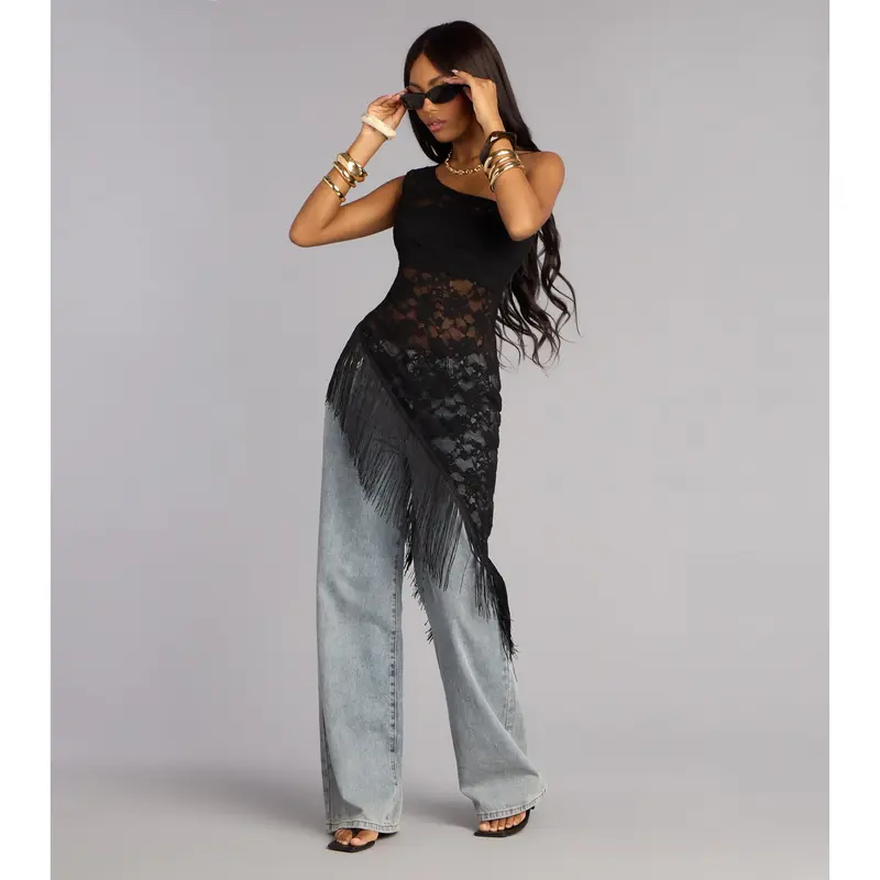 Zara lace knit top - TikTok Shop