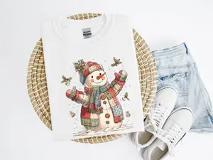 Patch Snowman Shirt or Sweatshirt