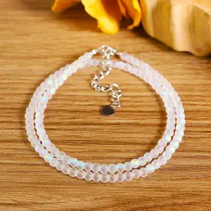 Angel Aura Choker Necklace - Natural Gemstone Beaded Necklaces - Handmade Spiritual Healing Necklace for Women Luxury Jewelry Boho Chic Crystal Crystal Pendant