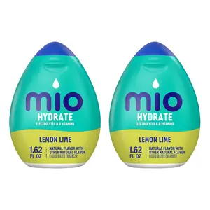 Mio Sport Liquid Water Enhancer, Lemon Lime, 1.62 Ounce, Pack of 2