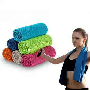 4 Pcs Microfiber Cooling Towels Set: Soft, Breathable Ice Towels for Neck & Face, Ideal for Sports (Yoga, Golf, Running), Gym, Travel, Camping, Workout & More Activities