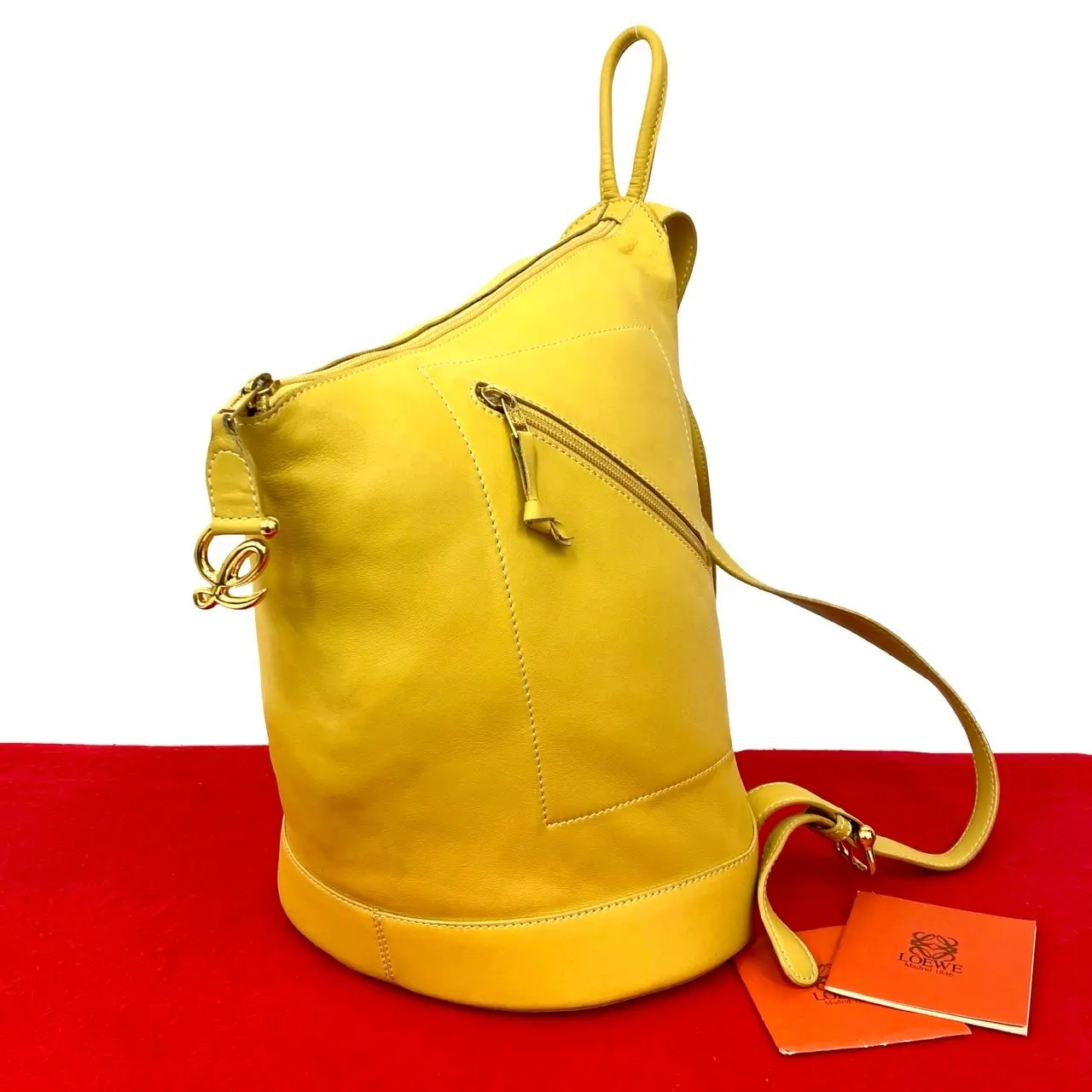 Pre-owned Loewe Calfskin Tote Bags Leather Backpack