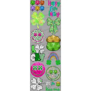 Happy Go Lucky DTF Transfers Gang Sheet 24.5” wide x 72” long DIY Direct to Film T Shirt Transfers