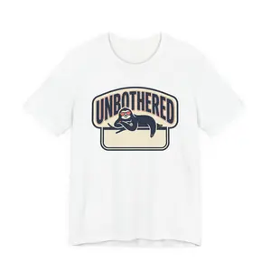 Unbothered Seal Tee | Retro Badge, Relaxed Sloth Vibe