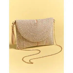 Woven Envelope Crossbody