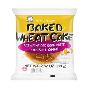 D-PLUS Natural Yeast Bread with Sweet Red Bean Paste, 2.82oz