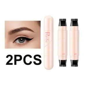 2pcs Rotating Eyeliner Stamp Pen – Dual-Head Design with Wing Stamp, Quick-Dry, Long-Lasting, Smudge-Proof for Easy Cat Eye, Sharp Winged Lines & All-Day Makeup Wear - Beginner Friendly Everyday Makeup Tool for Women, Women's cosmetics, Makeup tools.