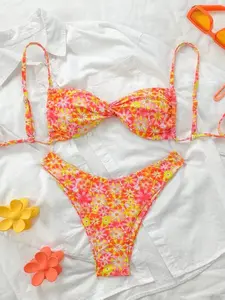 Women's Two-Piece Bikini Swimsuit Set, Fashionable & Sexy Design, Slimming Fit, Perfect for Spa & Swimming Pool Use