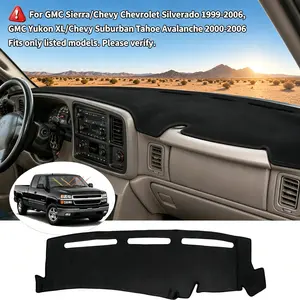 Dash Cover Compatible with GMC Sierra/Chevy Chevrolet Silverado 1999-2006, GMC Yukon XL/Chevy Suburban Tahoe Avalanche 2000-2006 Dashboard Cover Mat Non-Slip Pad Carpet Sunshield Protector fathersdaygift