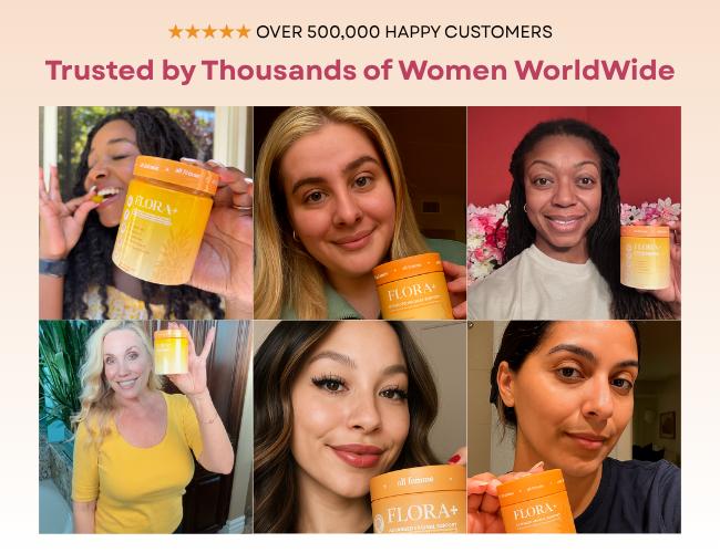 Flora+ Advanced Vaginal Health Probiotic Supplement Gummies