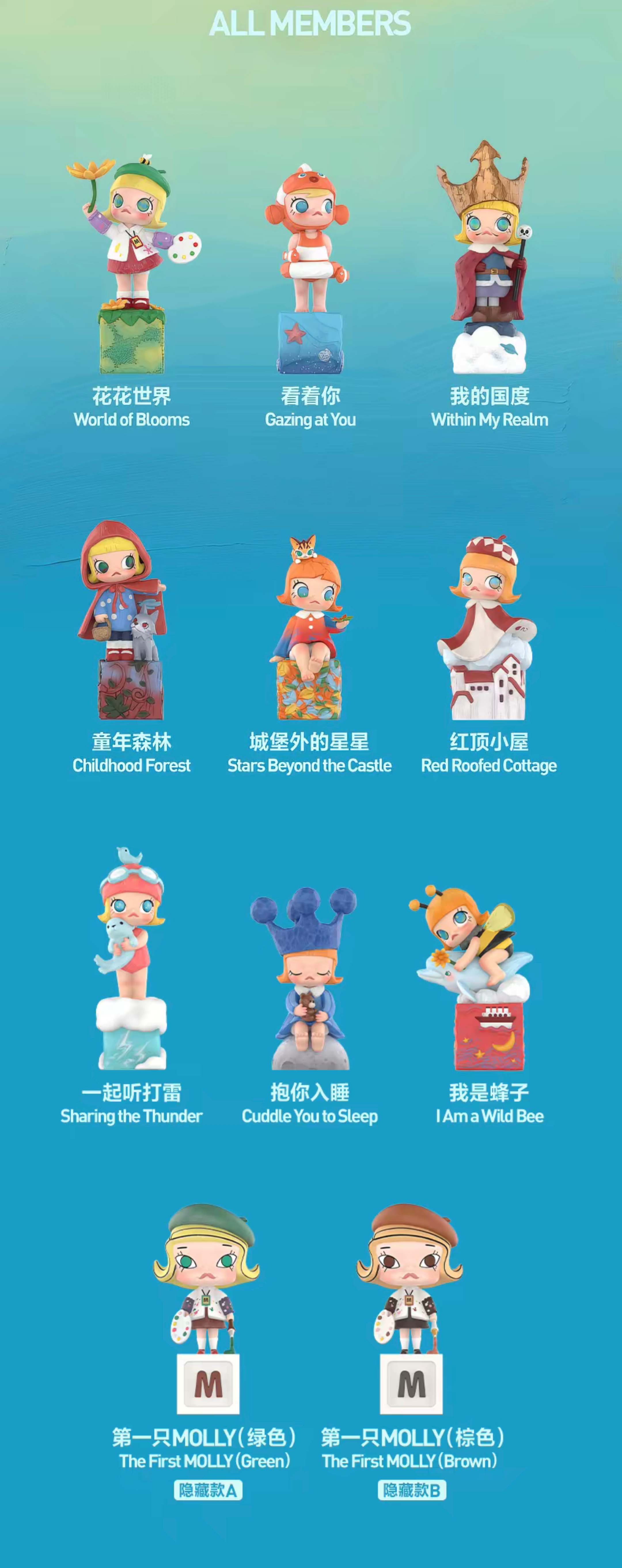 POP MART MOLLY Scenery Along the Way 20th Anniversary Figure Series Blind Box