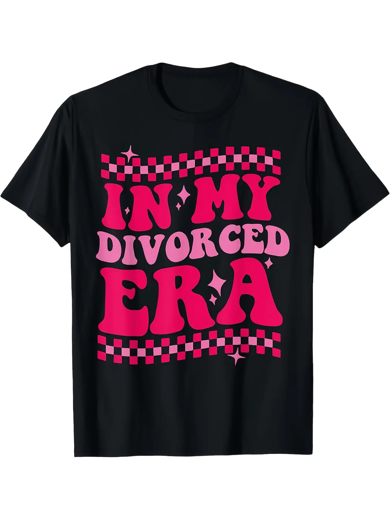 In My Divorced Era Humorous Black T-Shirt for Men unisex soft cotton short sleeve t shirt, vintage graphic casual tee for men women teens, perfect birthday holiday gift for camping travel gym daily street  wear