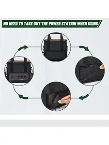 Carrying Bag for Jackery Portable Power Station Explorer 300 240 160 Storage Pockets Battery Case Travel Power Pack Organiser Mesh