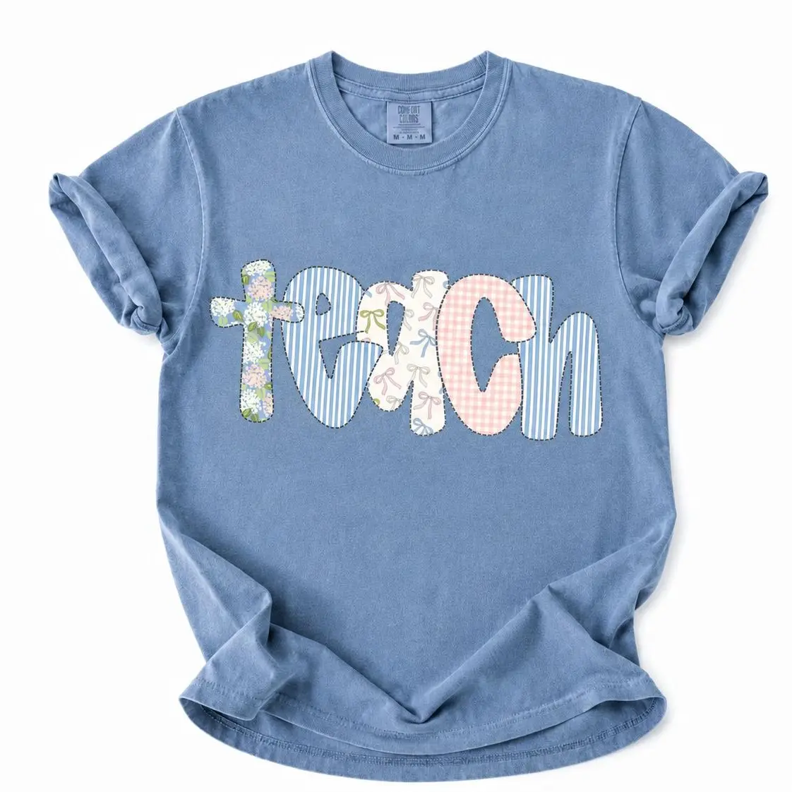 Comfort Colors Floral Teacher Shirt, Cute Teacher Gift, Spring Teacher T-Shirt, Teaching Shirt, Teacher Appreciation Gift
