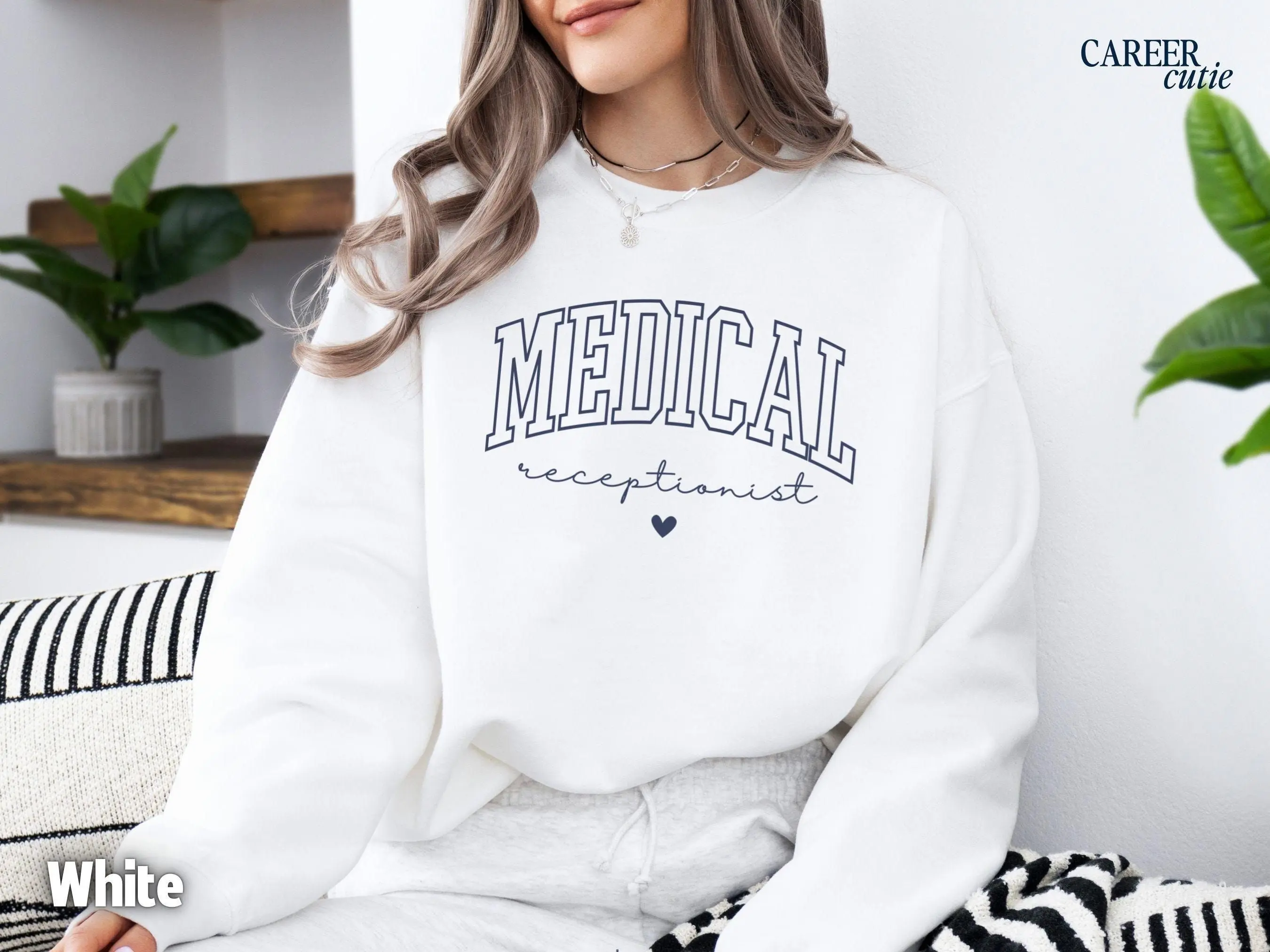 Medical Receptionist T-Shirt, Sweatshirt & Hoodie - Hospital Front Desk Crewneck, Coworker Appreciation Gift, Patient Registrar Outfit