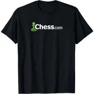 Chess.com Classic Logo Online Chess Site Fan T-Shirt - Dark
