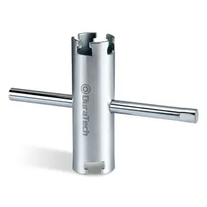 DURATECH Basket Strainer Wrench, Universal Sink Strainer Wrench with Sliding Handle, Double End