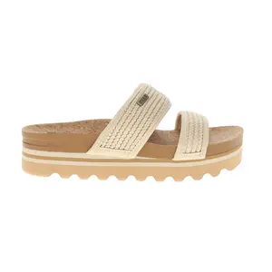 Reef Womens Cushion Vista Higher Platform Casual Sandals Casual Low Heel 1-2" - Beige