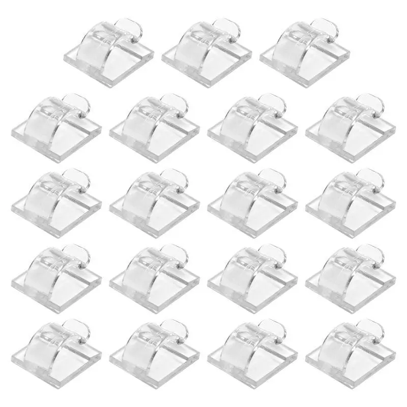 Small Animal Supplies Adhesive Safe Outdoor String Light Hooks & Clips, 15-Pack with Waterproof Backing for Secure Mounting