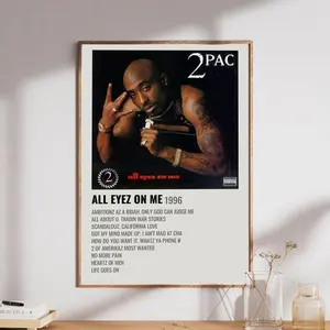 Tupac Shakur Poster Poster Paper Print Home Living Room Bedroom Entrance Bar Cafe Art Painting Decoration