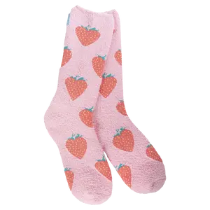 Cozy Crew Socks in Strawberry