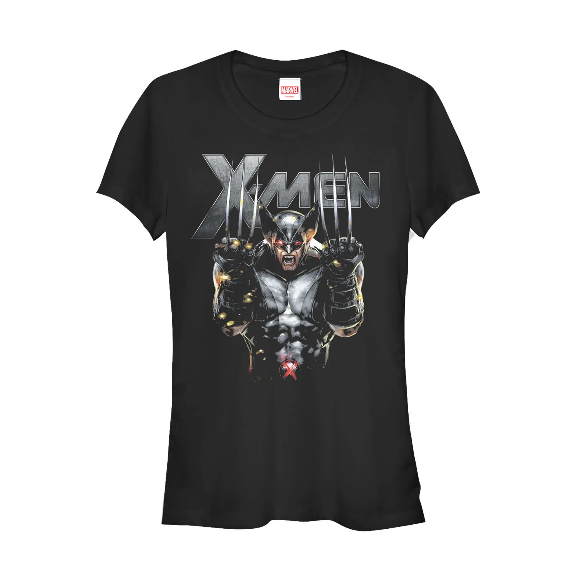 Juniors Womens Marvel X-Men Wolverine Sharp Claws T-Shirt