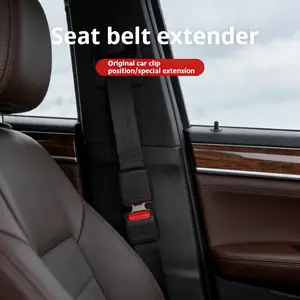 Universal Car Seat Belt Buckle Extender for Back Seat Easy Access Durable Anti Rattle Clip Safety Extension Tool Compatible with Most Vehicles