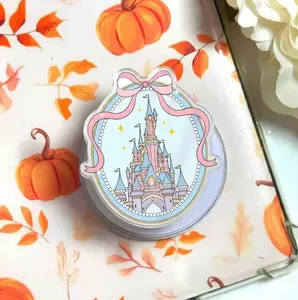 Magical Castle Coquette Pink Bow Magnetic Phone Grip Aesthetic Princess Magsafe Kickstand, Cute Gift For Theme
