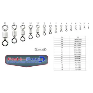 Fish-Field Superior Stainless Steel Rolling Swivels