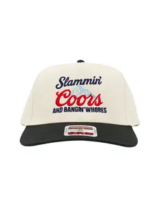 Slammin Coors and Bangin Whores richadson trucker hat, base ball cap, dad cap, Gift for him and her, Idea for christmas, father day
