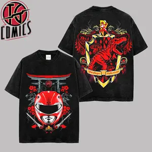 [IG] Vintage Red Ranger - Power Rangers Graphic Premium Cotton T-Shirt (Made In US), Mighty Morphin Power Rangers. Graphic Tee, MMPR Fans Shirt, Comic Book Outfit, Gift For Power RangersFans