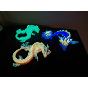 Custom Glow Dragons Resin Glow Dragon Dice Guardian Dragon Figurine Magic Fantasy Dragon Sleeping Dragon Baby Dragon Glow in the Dark Gifts