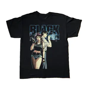 Y2K 2007 BLACK LAGOON BLACK UNISEX T-SHIRT, ANIME GRAPHIC TEE