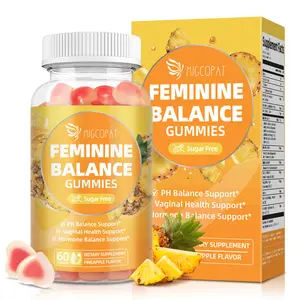 Feminine Probiotics Gummies, Women’s Health Probiotics, Immune Support, Gut Health, Hormone Balance, PH Balance Vitality, Pineapple Gummies 60 Count probiotics , Healthcare Fitness Edible Dietary Vitamin #SummerVibes