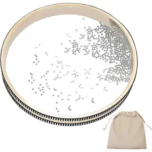 Drum Sea Drum 12inch- With Hardwood Shell and Wave Beads- Sound  Instrument for Meditation, Relaxation, Yoga,  - Includes Storage Bag (12inch)