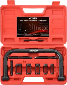 Solid Valve Spring Compressor C Clamp Service Kit